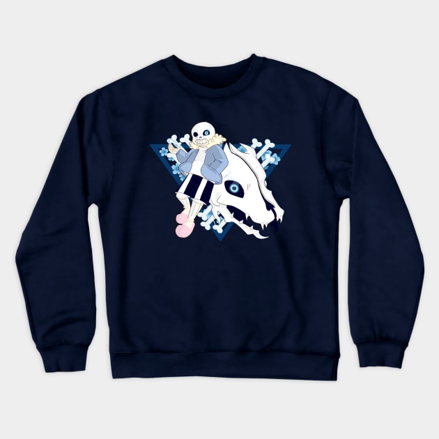 UNDERTALE - Sans + Gaster Blaster Crewneck Sweatshirt by theruins